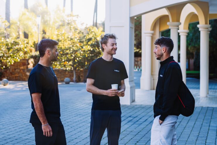 Oded Kogut, Riley Sheehan and Nadav Raisberg at NSN Cycling Team training camp