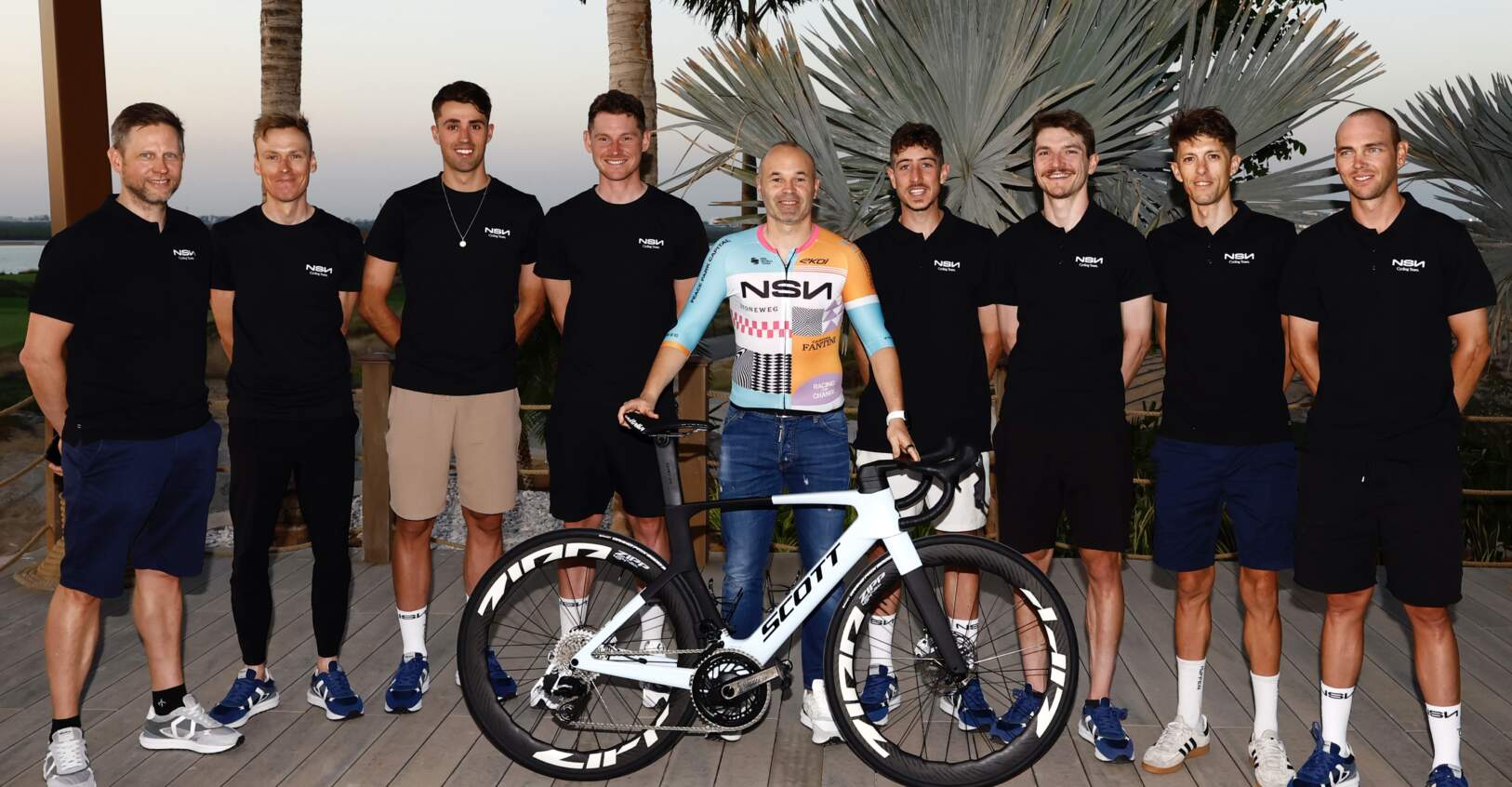 Andrés Iniesta and the NSN Cycling Team