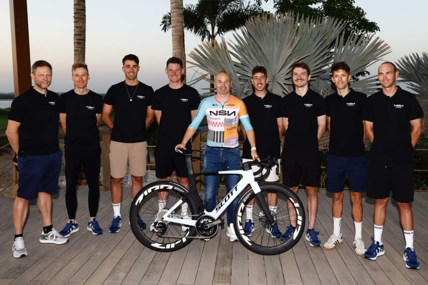 Andrés Iniesta and the NSN Cycling Team