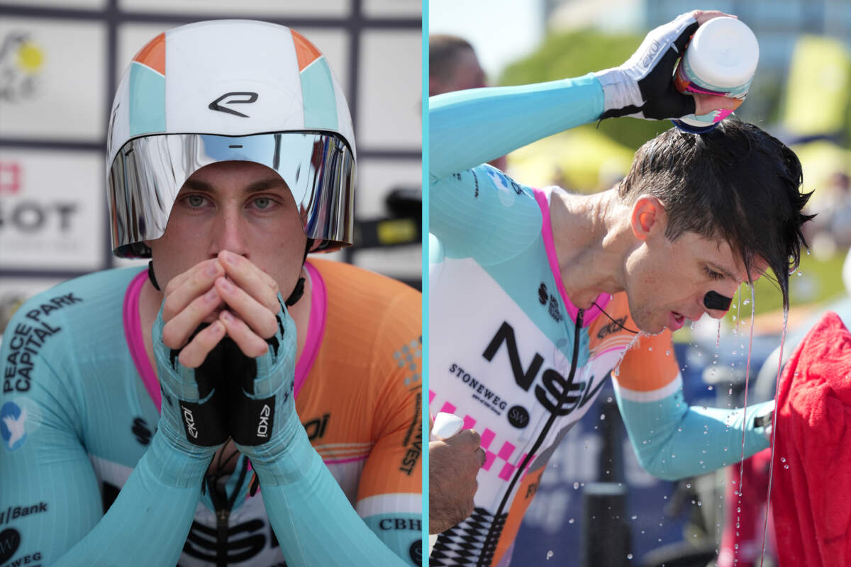 Matis Louvel and George Bennett, Tour de France 2026 stage 1